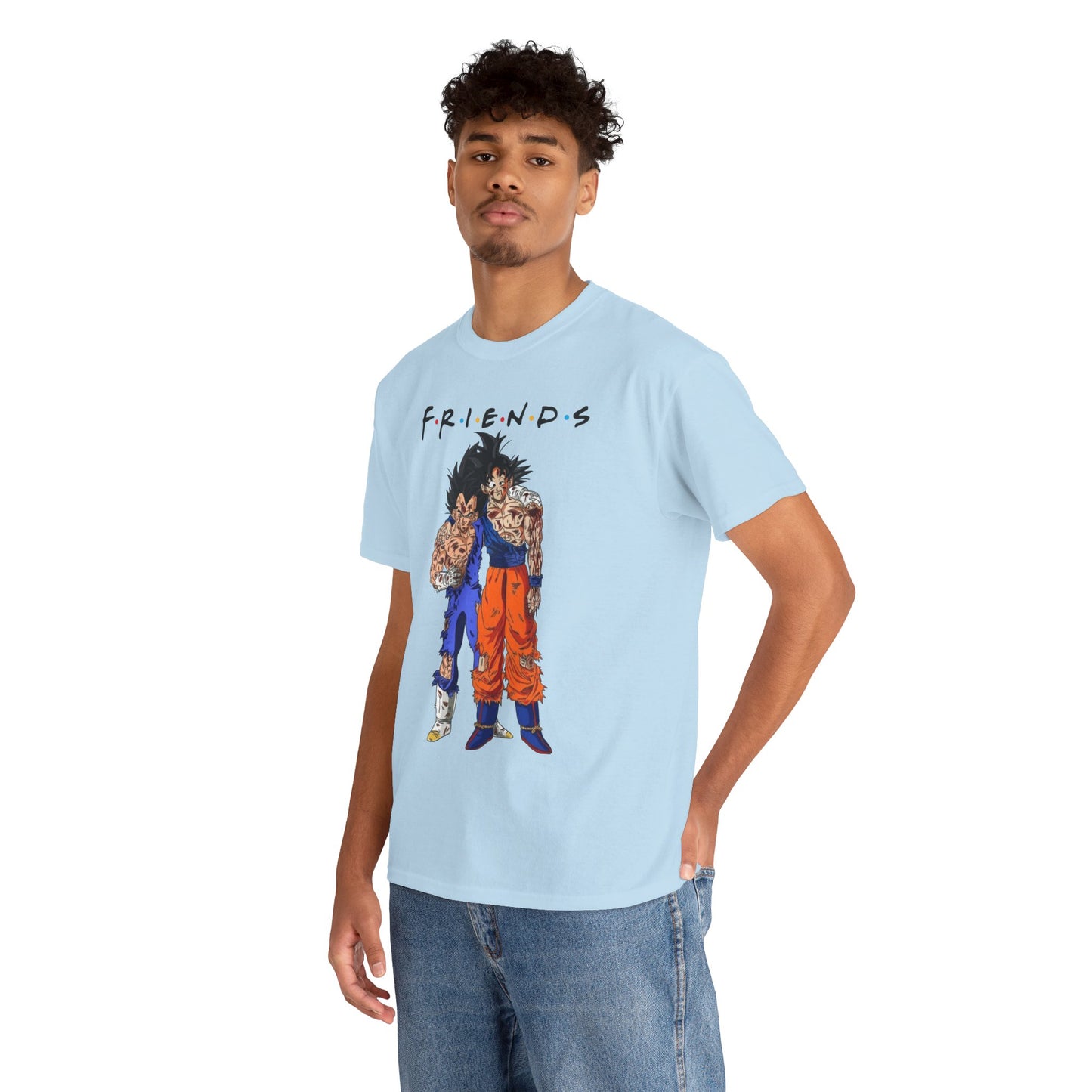 Son Goku Vegeta "FRIENDS" Dragon Ball Z Vintage Cotton Tee