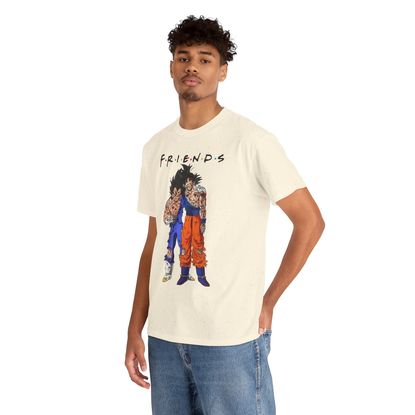 Son Goku Vegeta "FRIENDS" Dragon Ball Z Vintage Cotton Tee
