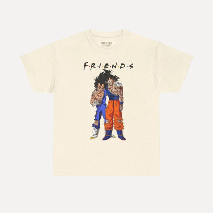 Son Goku Vegeta "FRIENDS" Dragon Ball Z Vintage Cotton Tee