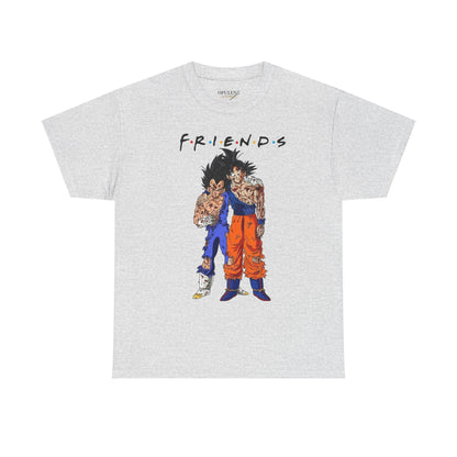 Son Goku Vegeta "FRIENDS" Dragon Ball Z Vintage Cotton Tee