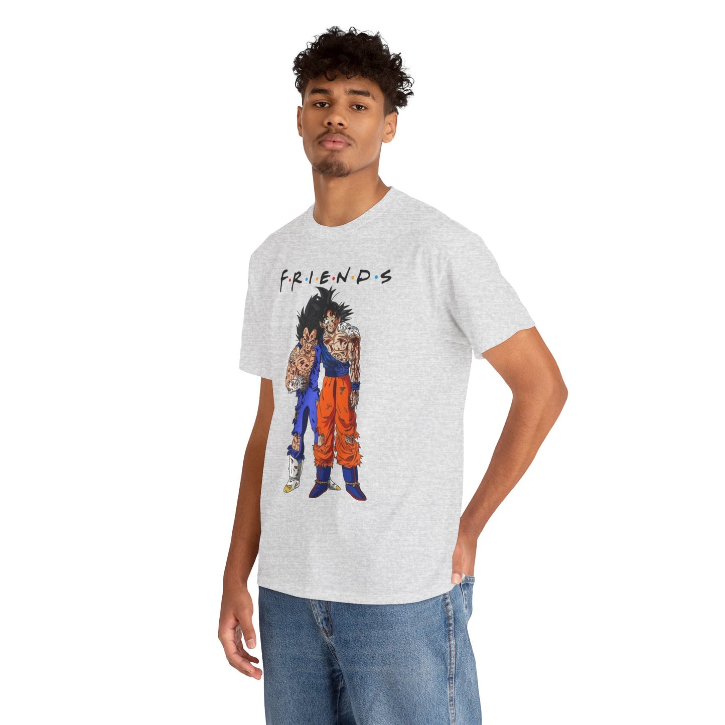 Son Goku Vegeta "FRIENDS" Dragon Ball Z Vintage Cotton Tee